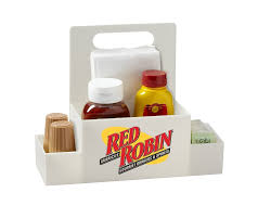 The rustic design makes it perfect for breweries, bars, restaurants, and cafes! 3 Compartment Plastic Condiment Caddy 616 Prorose Inc