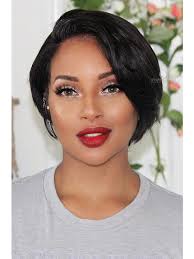 Although many women are afraid to wear their hair shorter, there's a bob hairstyle that's flattering for every face shape and hair texture. Short Pixie Cut Indian Human Hair Bob Wig Michelle003 Wowafrican Com