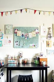Perfect for a craft room! Newly Reorganized And Decorated Art Room Wall Work Space Craft Room Office Home Office Decor
