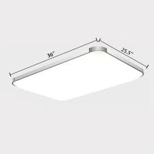 Aluminum Rectangle Flush Mount Light Contemporary Led Ceiling Flush Mount In Silver For Foyer In 2020 Flush Mount Lighting Led Ceiling Flush