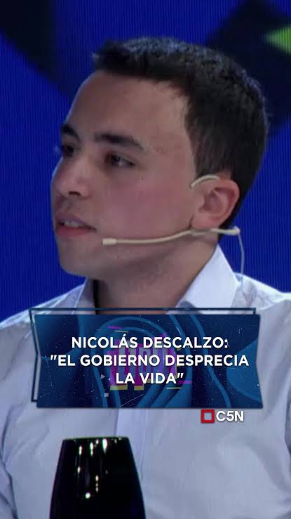 Desprecio a la vida según Nicolás Descalzo
