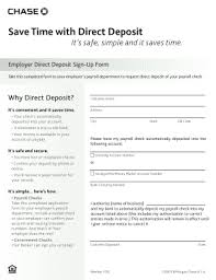 chase direct deposit form fill online printable fillable blank pdffiller