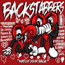 Jayy2hardgfx | BACKSTABBERS 🔪🩸- BE SAFE ☢️☢️❤️‍🩹 Art Work illustration  🖼️ • Concept Art Work Illustration direction ✍🏾🖼️ - the Come In Any  Minute Forms and ways Sooooo alwaysss Be Aware of