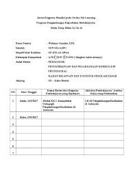 Animasi 2d dan 3d 4. Jurnal Kegiatan Mandiri Pada On The Job Learning Docx