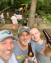 Waiting out the flood from tree tops and bunk beds