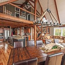Yankee Barn Homes On Instagram Moose Ridge Lodge Is A Small Ybh With Maximum Space Utility Smallhouse Barnho Yankee Barn Homes Barn House Plans Barn House