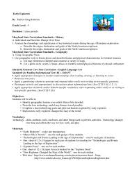 Early Explorers Lesson Plan For 5th Grade Lesson Planet