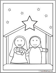 Worse, mirabelle's father angers the hotel's cranky manger, mr. Preschool Nativity Scene Coloring Page
