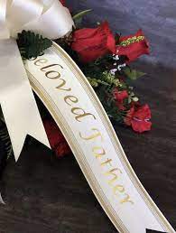 Check spelling or type a new query. Custom Personalized Ribbon For Cemetery Flowers Printed Ribbon Memorial Ribbon Florist Ribbon Printed Ribbon Sash Floral Sash Funeral Personalized Ribbon Cemetery Flowers Printed Ribbon