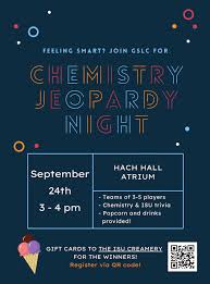 Oct 31, 2021 · proprofs, one of the popular quiz builder platforms, has more than 976 chemistry quizzes which have already been played around 1346996 times. Gslc Chemistry Jeopardy Night Department Of Chemistry