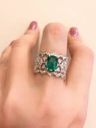 Solitaire Diamond 18k Yellow Gold Ruby Bucellati Emerald Diamond Ring Beautiful Jewelry Jewelry Kay Jewelry
