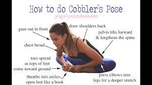 Pigeon pose this yoga pose is an intense stretch for the hip flexors. How To Do Cobbler S Pose Youtube