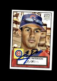 Eric Patterson 2007 Topps '52 Cubs authentic autographed card