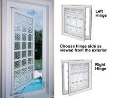 Double or triple paned for energy efficiency. Casement Acrylic Block Windows Accent Building Products
