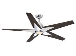 I Like How This Ceiling Fan Light Has The Five Dark Brown Blades With The Overlapping Silver Star Shape Aro Ceiling Fan Ceiling Fan With Remote Led Ceiling Fan