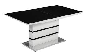 While decorating your home, a dining table set is one of the most important pieces of furniture you will buy. Aldridge High Gloss Dining Table White With Black Glass Top