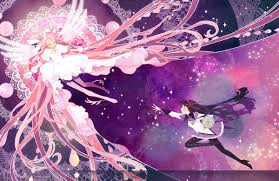 freichou ax d44 no twitter my one of threeish anime prints for ax the rest is all overwatch an magical girl anime mahō shōjo madoka magica modoka magica