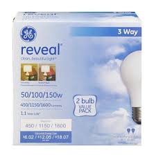 Ge Reveal 3 Way 50 100 150 Watt Bulbs Hy Vee Aisles Online Grocery Shopping