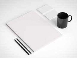 Download Isometric Stationery Letterhead Mug Psd Mockup Psd Mockups
