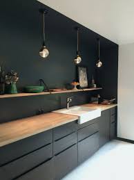 Rustic Simple Black Kitchen Kitchen Kitchendesign Kitchenidea Modern Modernhome Kuchen Design Kuche Schwarz Wohnung Kuche