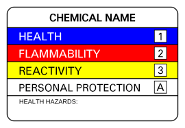 Hmis label for sale : Hmis Hazardous Material Osha Label