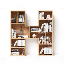 Bookshelves 3d Font Alphabet In The Form Of Book Shelves Mockup Font Letter H Royalty Free Arranging Stock Photo Shelves Bookshelves Creative Bookshelves