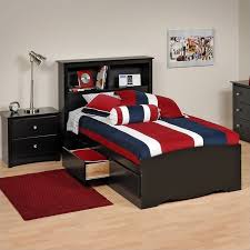This twin bed frame with 6 easy access drawers for children, adds practical storage and drawers can easily be pulled in and out for maximum storage space, perfect. Prepac Sonoma Black Twin Platform Storage Bed With Drawers Bbt 4100 2k