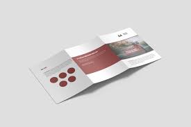 A4 Tri Fold Brochure Mockups In Stationery Mockups On Yellow Images Creative Store