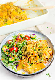 Serve this casserole with baked sweet potatoes and a salad of dark greens and ripe tomatoes. Vegan Tuna Noodle Casserole Monkey And Me Kitchen Adventures