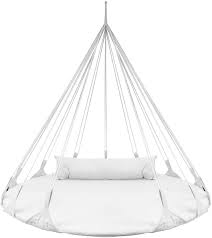 Maybe you would like to learn more about one of these? Amazon Com Sorbus Hanging Swing Nest With Pillow Double Hammock Daybed Saucer Style Lounger Swing 264 Pound Capacity For Indoor Outdoor Use Swing Nest White Patio Lawn Garden