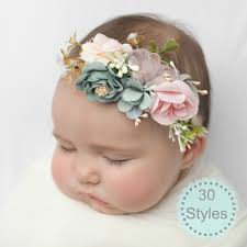 Baby Headbands Baby Girl Headbandfloral Nylon Headband Etsy