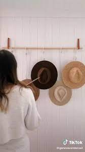 Diy Hat Hanger Genevavanderzeil Video Diy Hat Hanger Hat Hanger Hat Wall