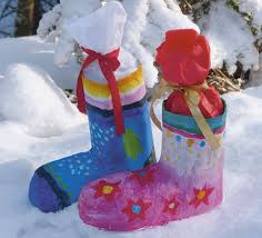 Bastelanleitung Stiefel Fur Den Nikolaus Nikolaus Basteln Basteln Mit Kleinkindern Basteln