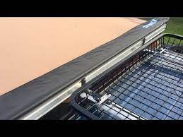How To Install A Side Awning To A Crossbar Youtube Installation Siding Awning