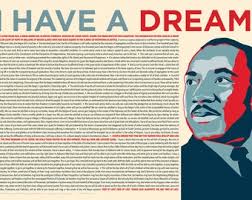 I Have a Dream: Speech, Martin Luther King, JR, A3 Art Poster Print, Home  Style, Unframed