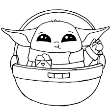 The mandalorian is a piece of the 'star wars' universe that airs on disney + streaming services. Baby Yoda Coloring Pages Free Printable Wonder Day