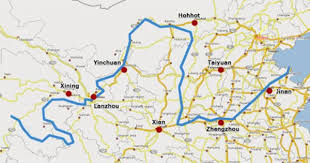 Yellow River Three Gorges Dam Map