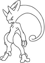 Mega pokemon coloring pages mega mewtwo. Coloring Page Mega Evolved Pokemon Mega Y Mewtwo 150 150
