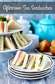 assorted tea sandwiches for afternoon