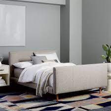 Josef Upholstered Bed Feather Gray Deco Weave Upholstered Beds Bedroom Inspirations Bed Furniture