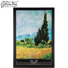 Black Exhibition Wood Poster Frame 24 X 36 Wood Poster Frames Poster Frame Frames On Wall