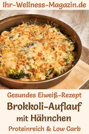 Für den low carb käsekuchen brauchst du 6 zutaten und 5 minuten zeit. Brokkoli Auflauf Mit Hahnchen Eiweissreiches Low Carb Rezept