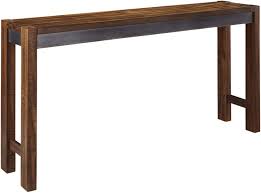Amazon Com Ashley Furniture Signature Design Torjin Counter Height Dining Room Table Two Tone Brown Tables The slender and sleek counter height console table is featured at a tall counter height, making it suitable for a kitchen or bar space. ashley furniture signature design torjin counter height dining room table two tone brown