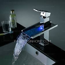 modern tall square shaped waterfall led