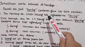 Lamun aya kasedih teh ulah sok jero teuing bisi matak gering. Kalimat Denotatif Dan Konotatif Dalam Bahasa Sunda Materi Bahasa Sunda Kelas 8 Youtube