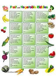Learn your answers to these vegetable questions. Read The Descriptions Guess The Fruit Or Vegetable Pictures Are The Hints Practice The Name Of Common Fruits And Fruits For Kids Riddles Worksheets For Kids