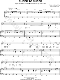 Print And Download Cheek To Cheek Sheet Music By Ella Fitzgerald Sheet Music Musique Loisirs