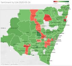 News restrictions for the the 8 lga's of concern have tightened. The Community Sentiment Map In Lgas In Nsw On 10 March 2020 Top And Download Scientific Diagram