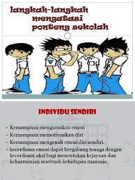 Pelajar terbabit (298 kes) sudah menunjukkan perubahan tingkah laku dan tidak mengulangi kesalahan ponteng lagi. Ponteng Sekolah Kesan