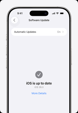 Verifying your system status in the iPhone Software Update menu, ifixit.org.uk